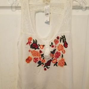 White summer tank top